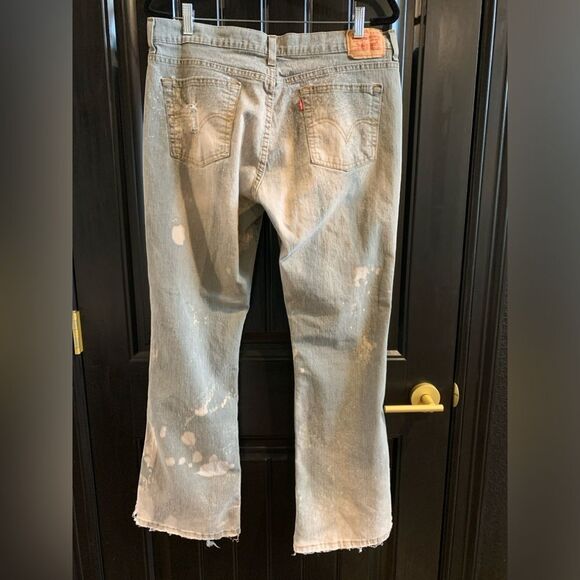 Levi’s Vintage 515 Distressed and Bleached Boot Cut Jeans | Size 14 - Picture 7 of 10